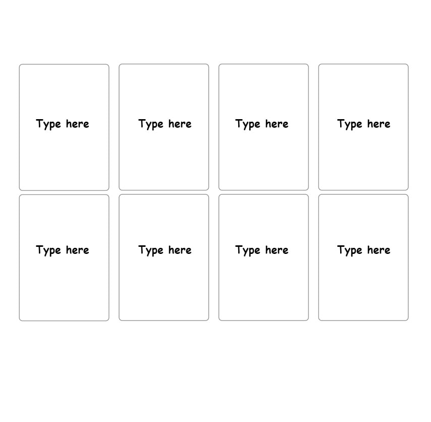 Printable Templates For Index Cards Free
