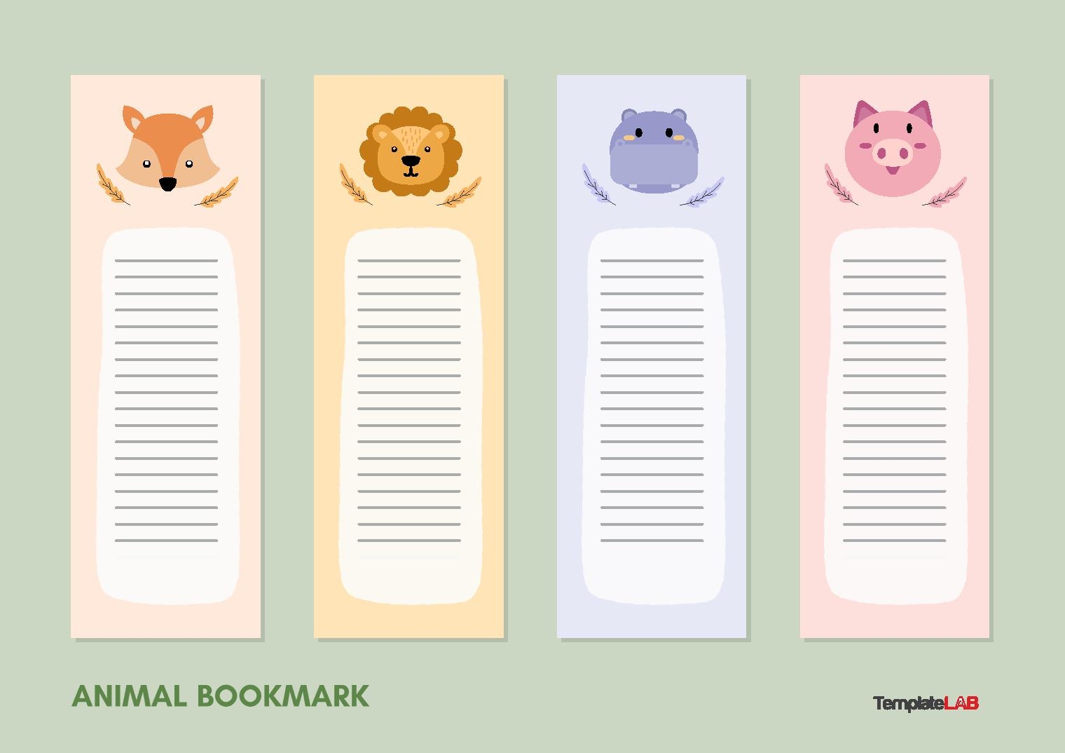 Bookmark Template Free Printable