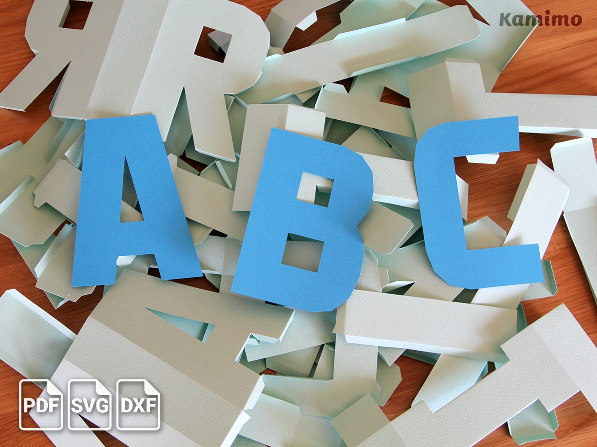 Free Printable 3d Letters Template