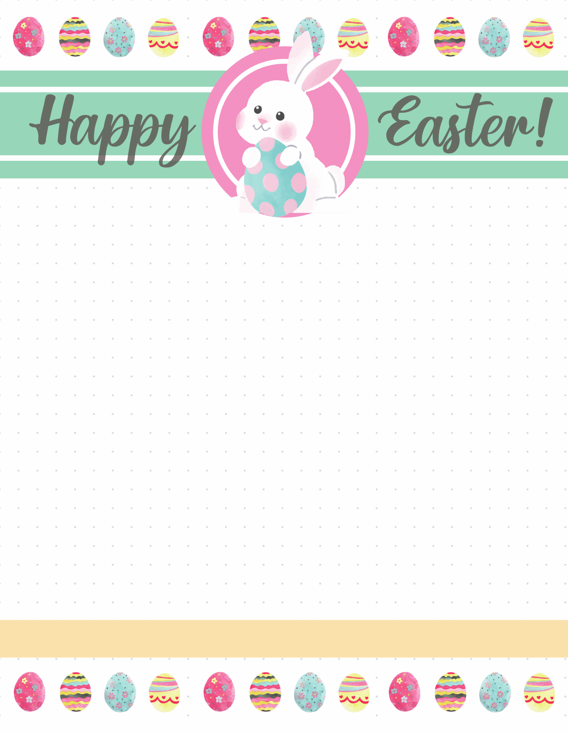 4 Free Printable Easter Bunny Letters