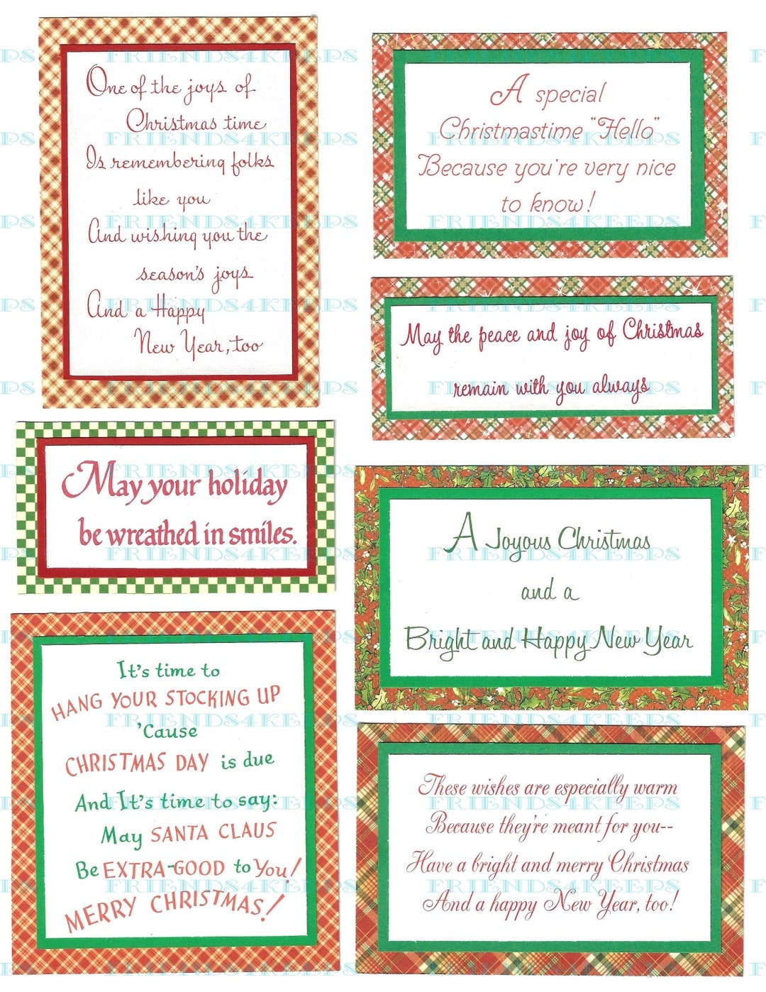 Free Printable Christmas Card Verses