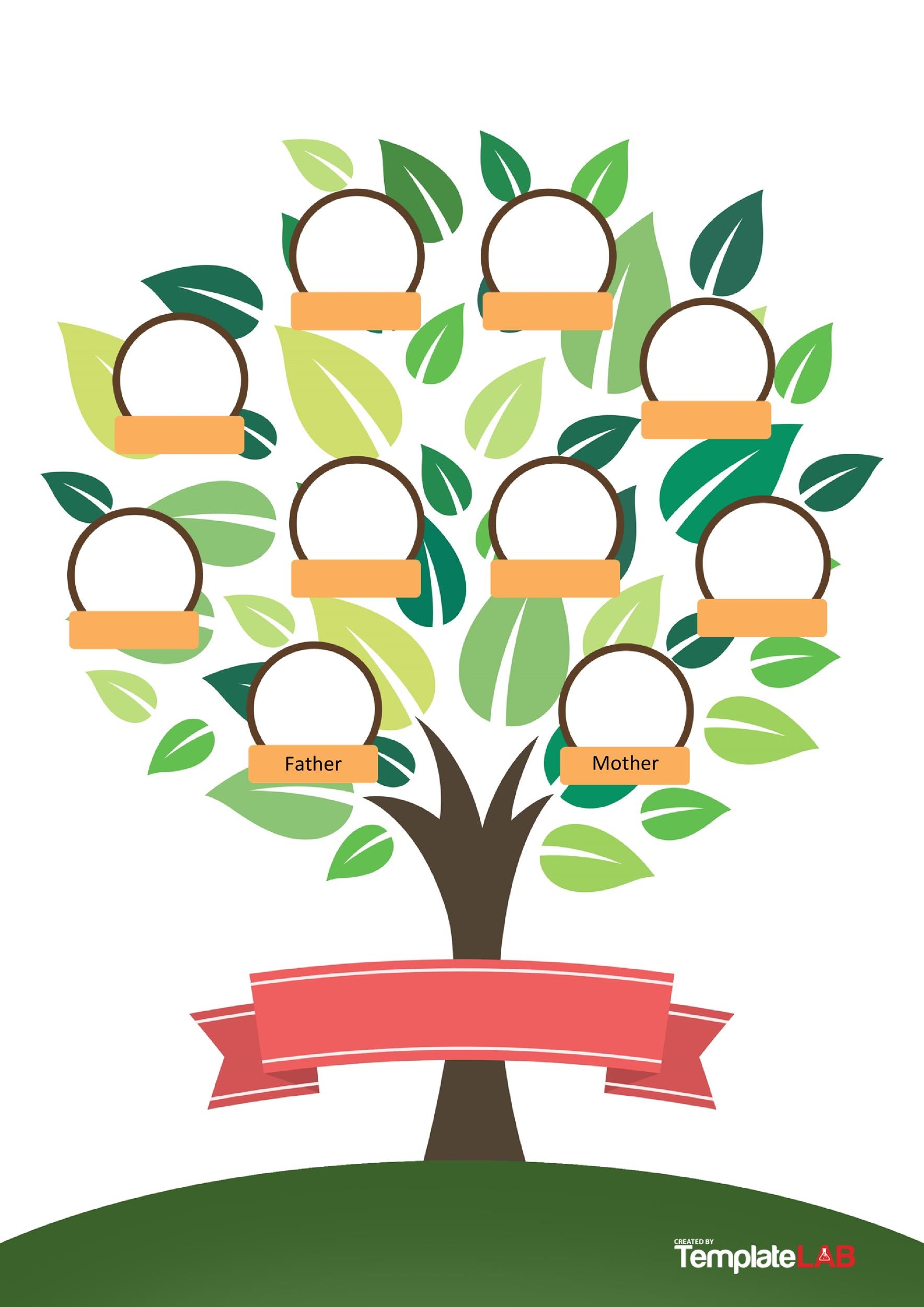 Free Printable Photo Family Tree Template