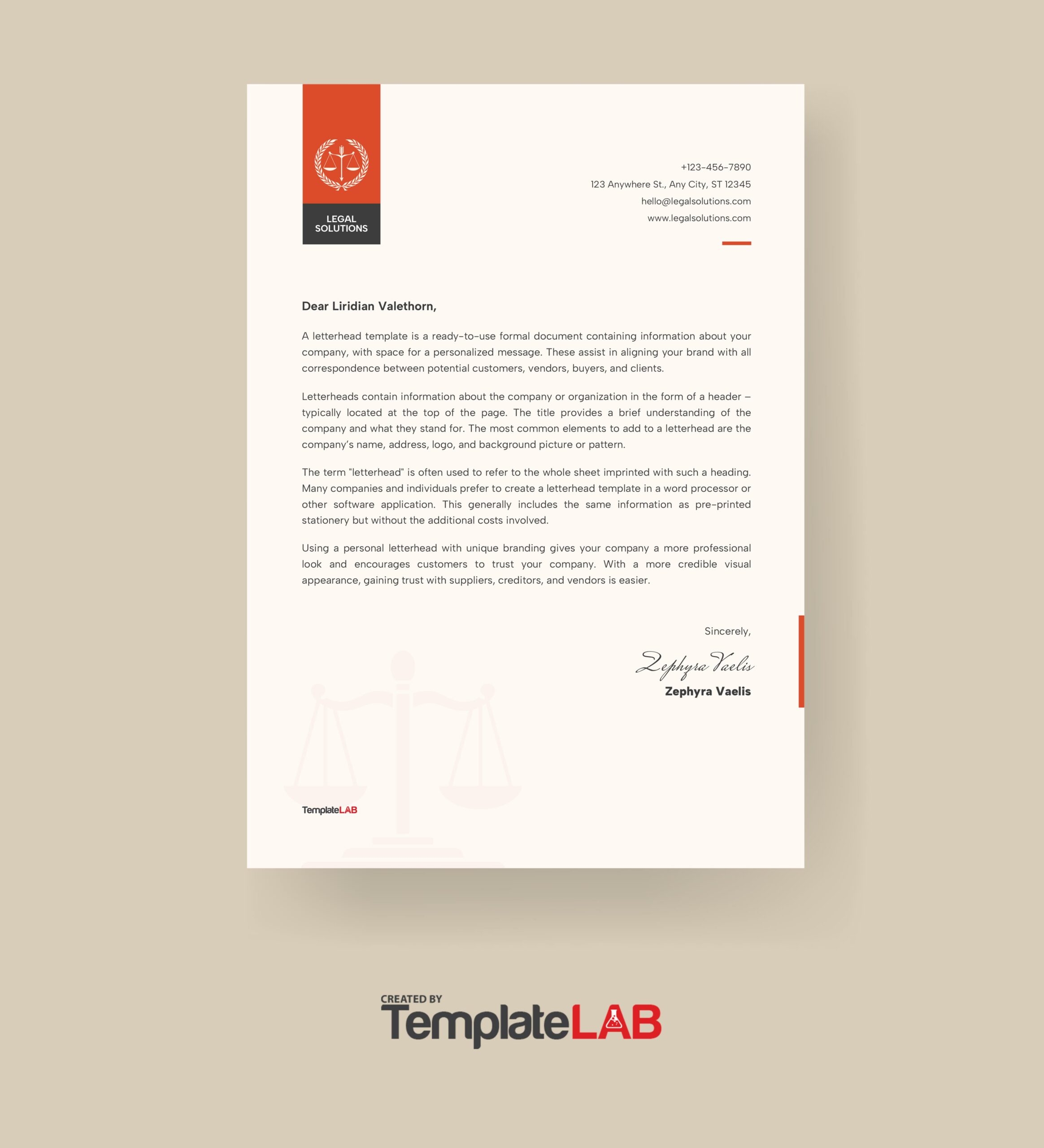 48 Free Letterhead Templates U0026 Examples Company Business Personal 