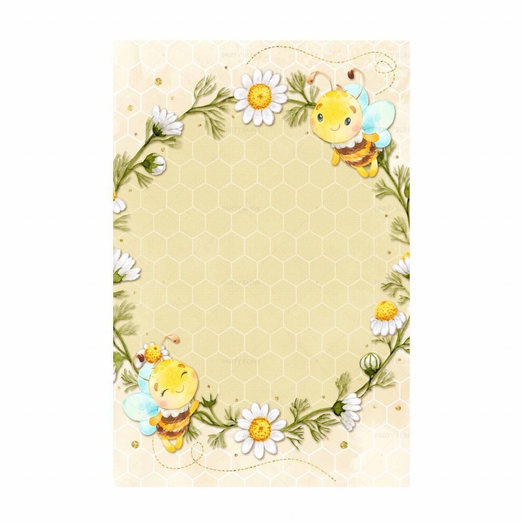 5 Bee Invitation Free Low cost Birthday Templates