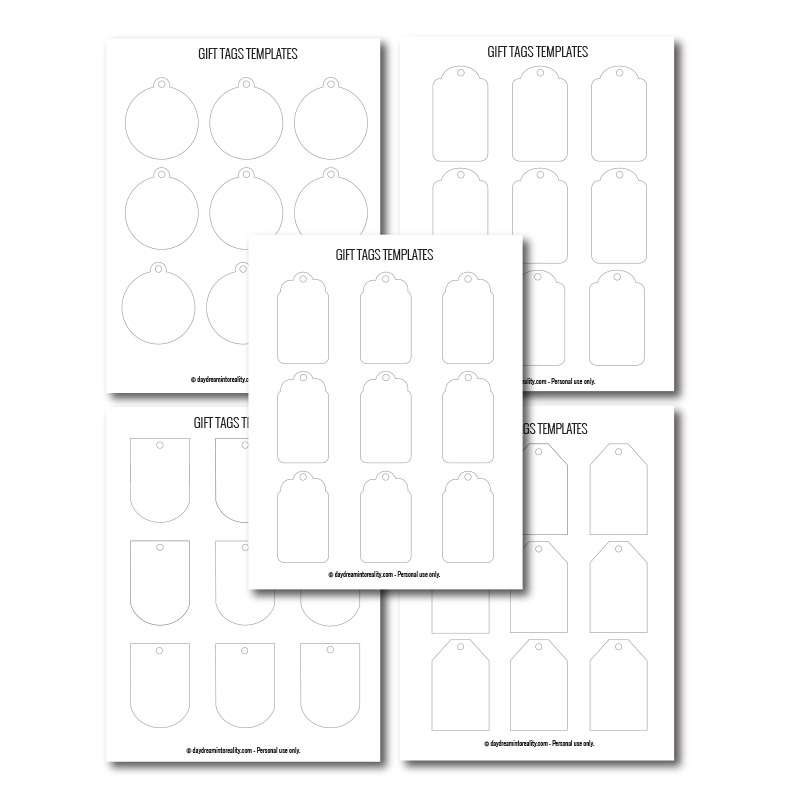 50 Free Printable Christmas Gift Tags Also Blank Templates Daydream Into Reality