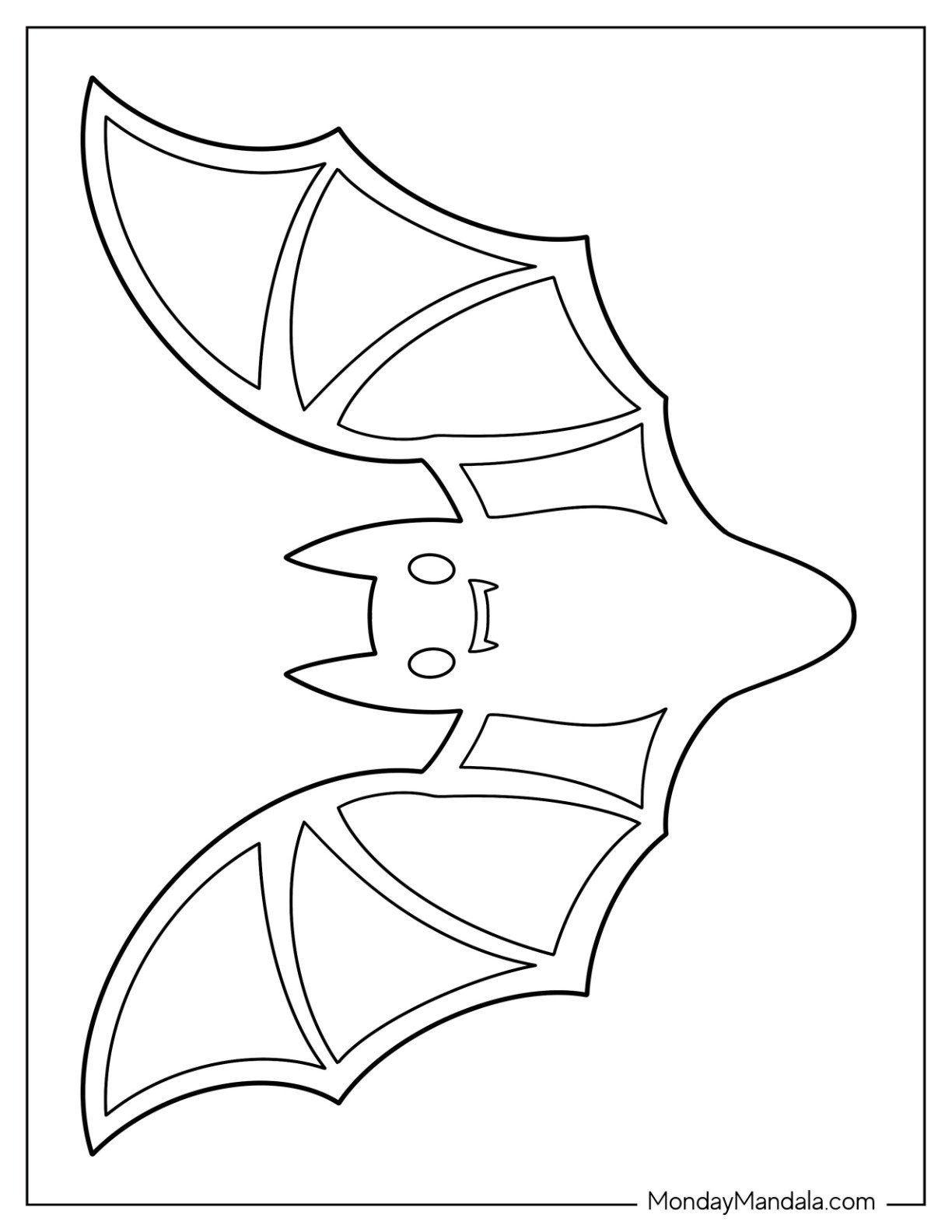 Printable Bat Template Free