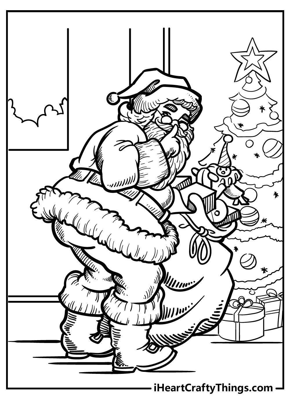 Free Printable Pictures Of Santa Claus
