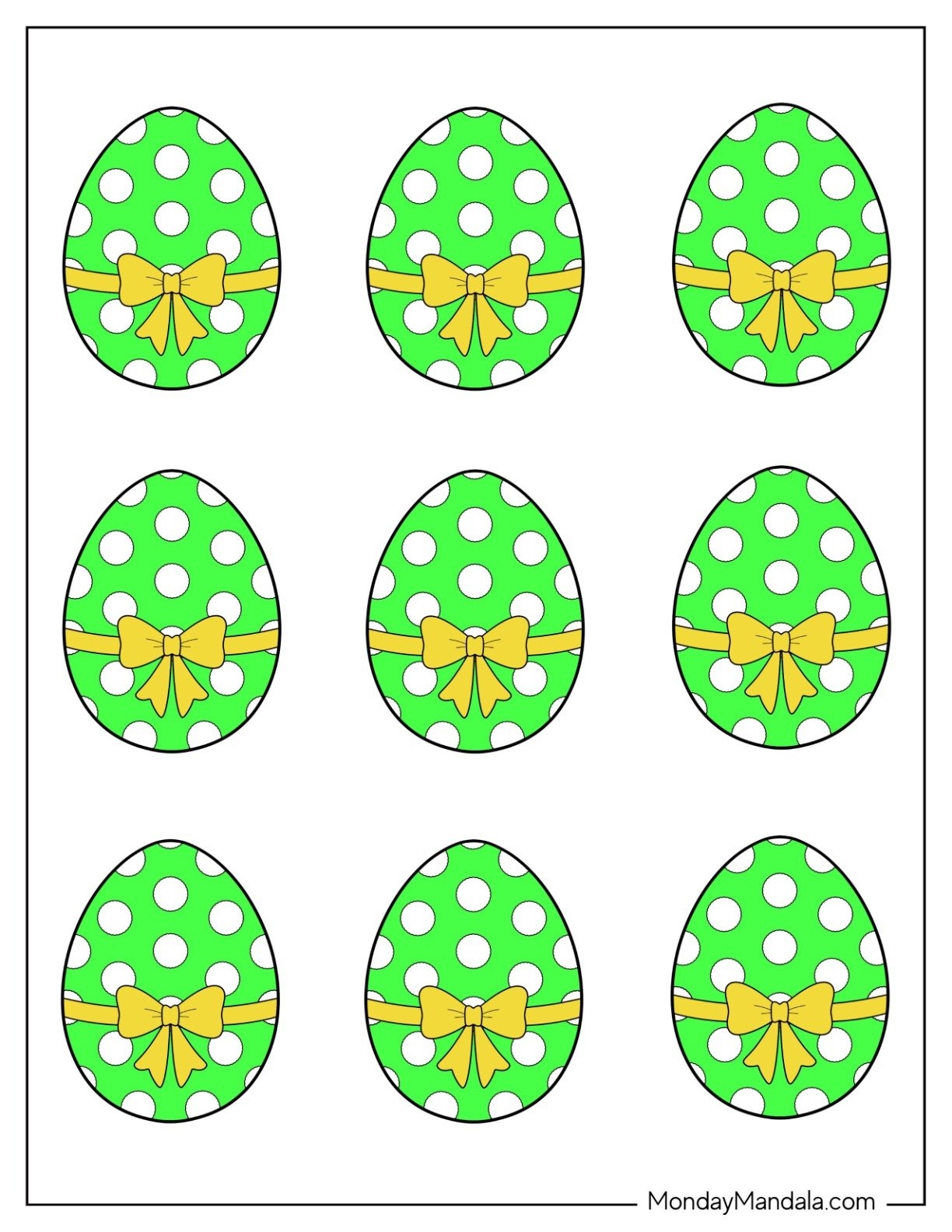 Easter Egg Templates Free Printable