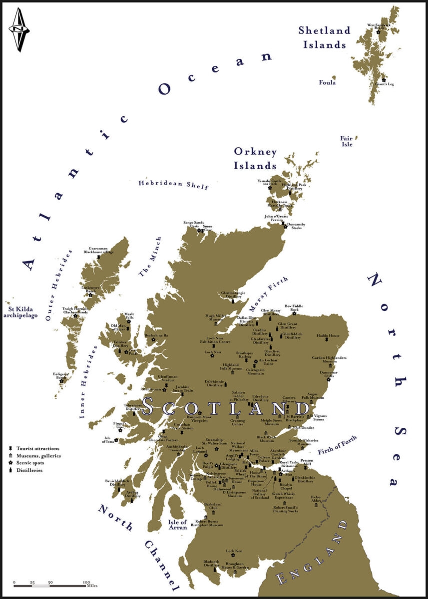 Printable Map Of Scotland