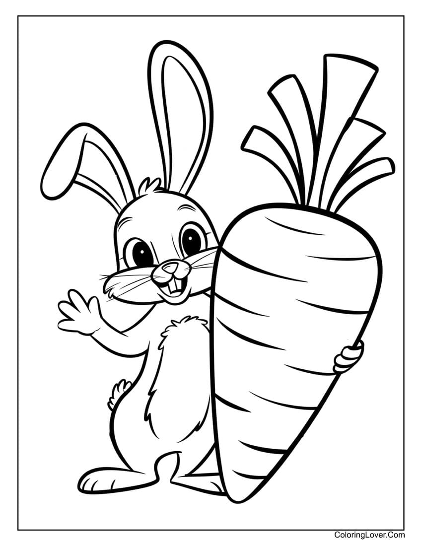 Free Printable Easter Bunny Coloring Pages