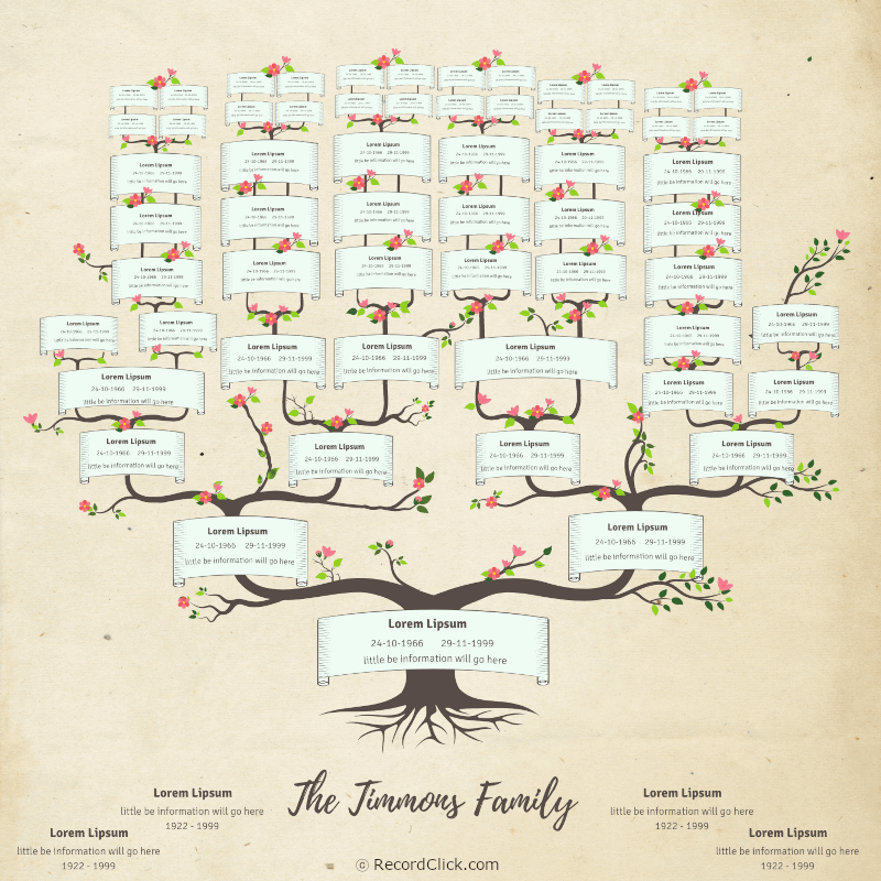 Free Printable Photo Family Tree Template