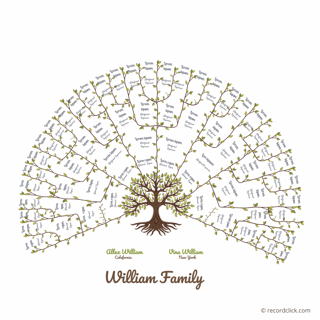 Printable Family Tree Book Free Template