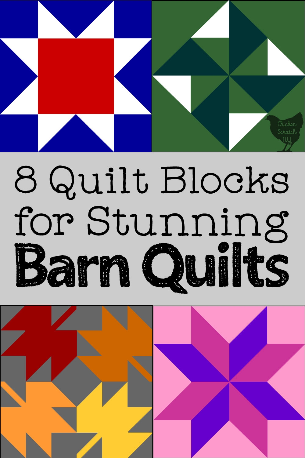 Easy Free Printable Barn Quilt Patterns