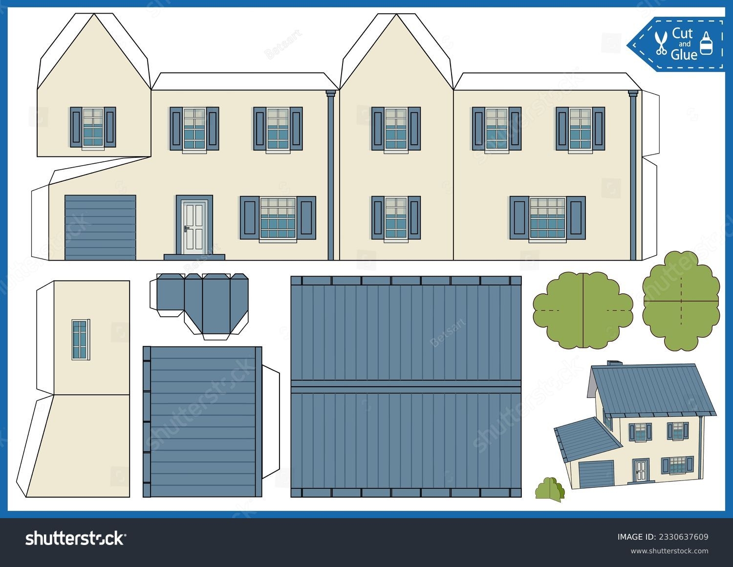 Free Printable Building Cut Out Template