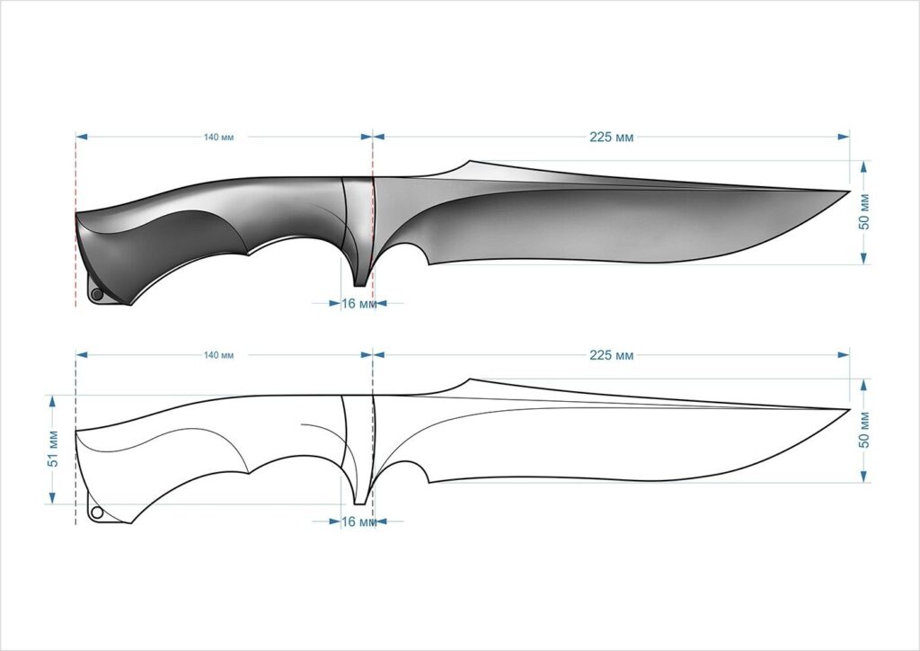 Free Printable Knife Templates - Printable Template Hub