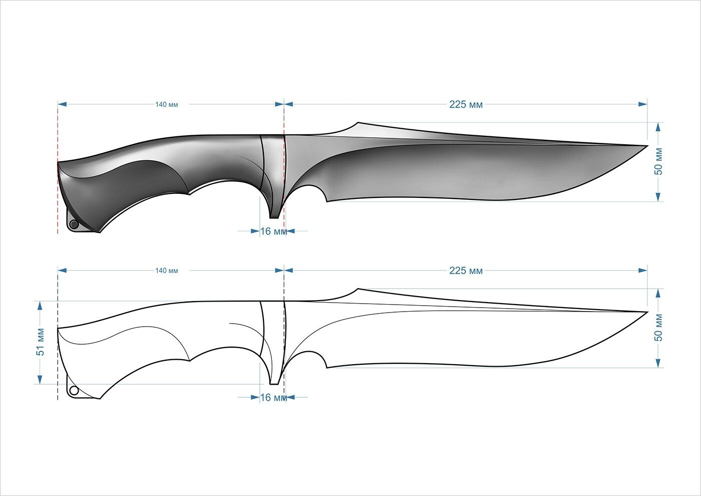 Free Printable Knife Templates