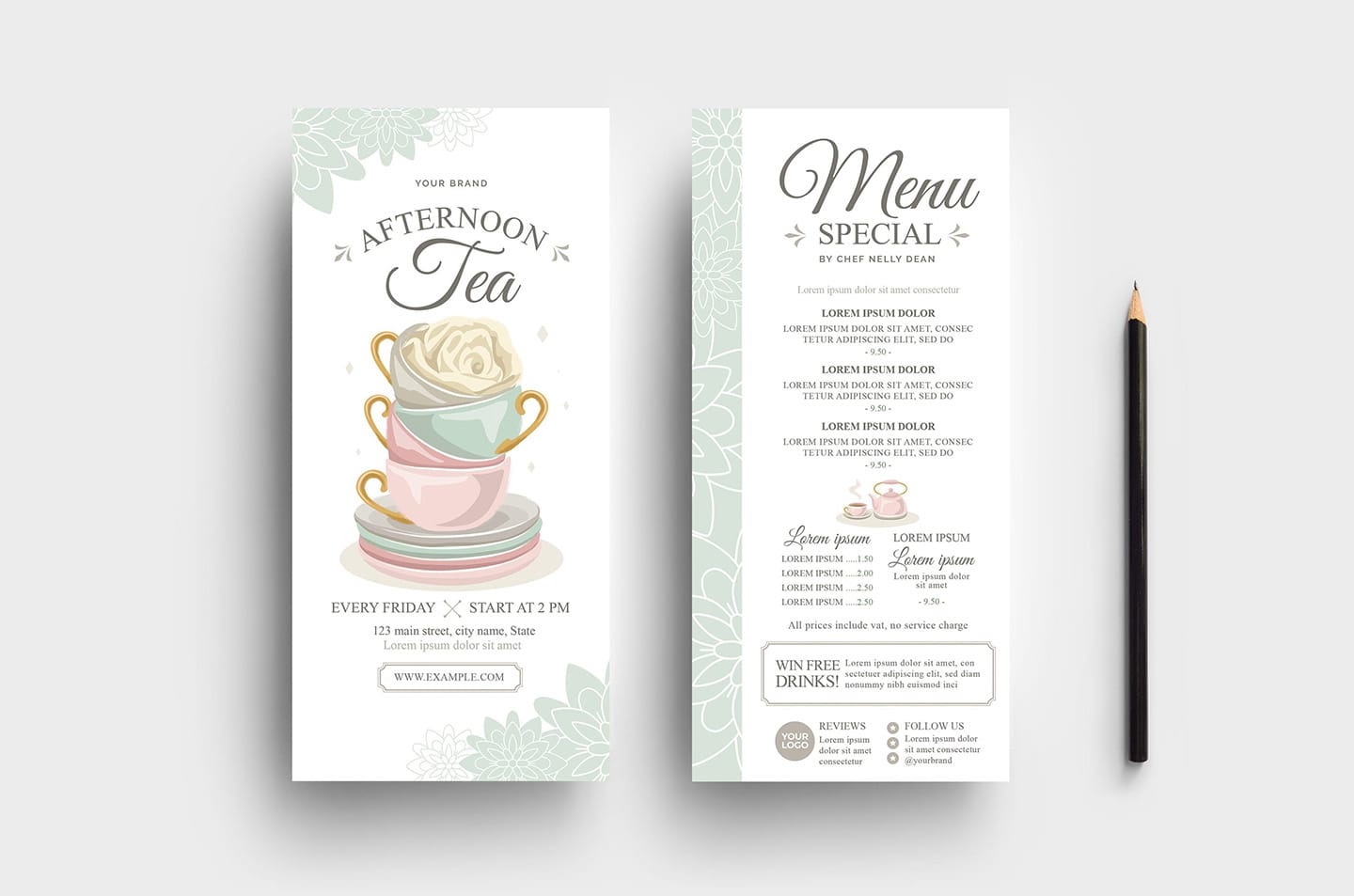 Free Printable High Tea Templates
