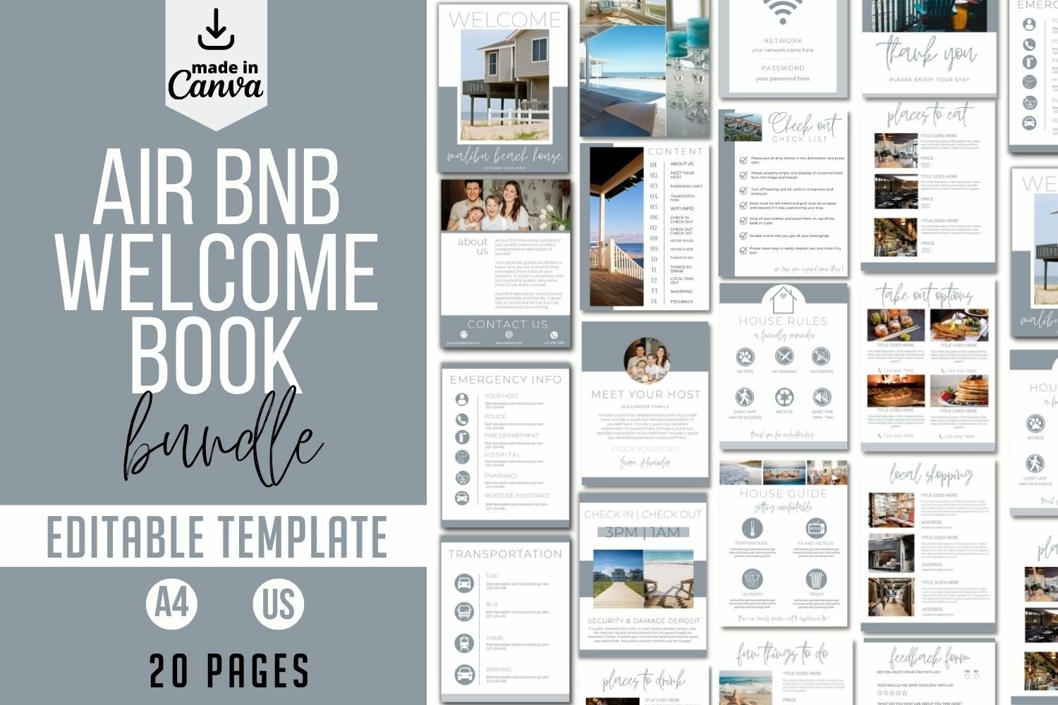 Airbnb Welcome Book Template Customize With Canva