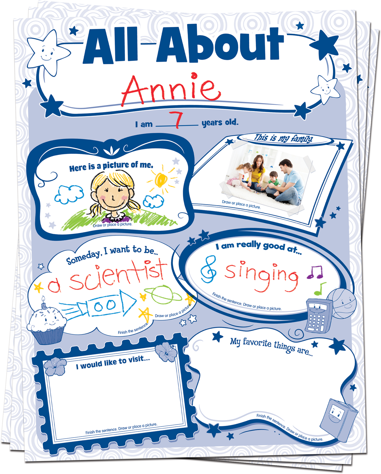 Free Printable All About Me Poster