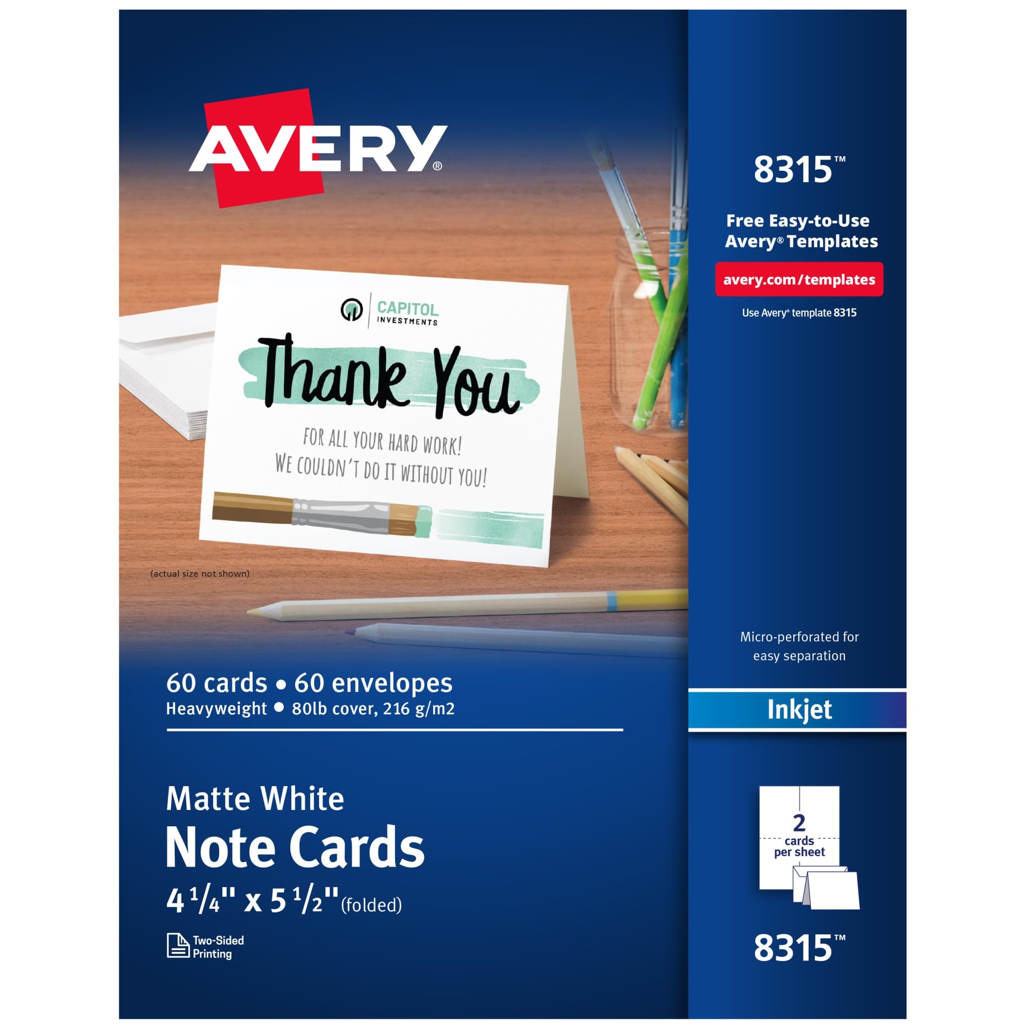Blank Free Printable Note Cards