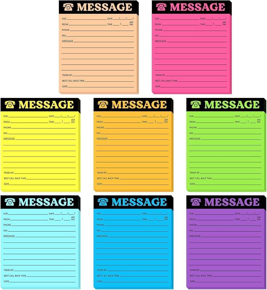Amazon Eaasty Phone Message Pad Phone Sticky Notes 4 X 3 4 