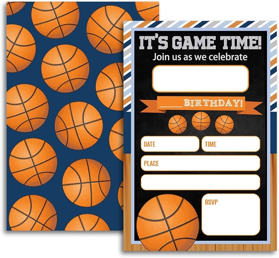Free Printable Basketball Invitation Templates