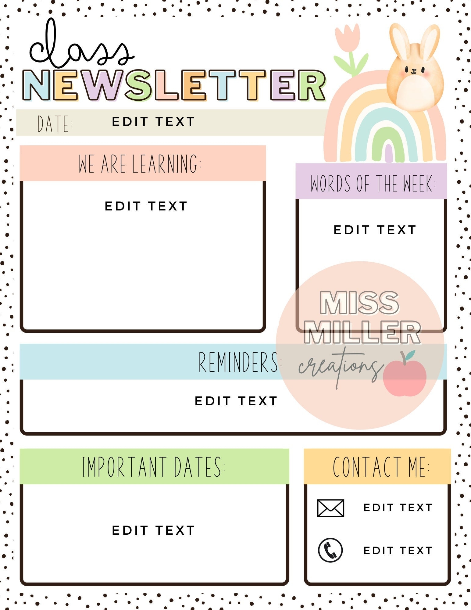 Free Printable Template For Newsletter
