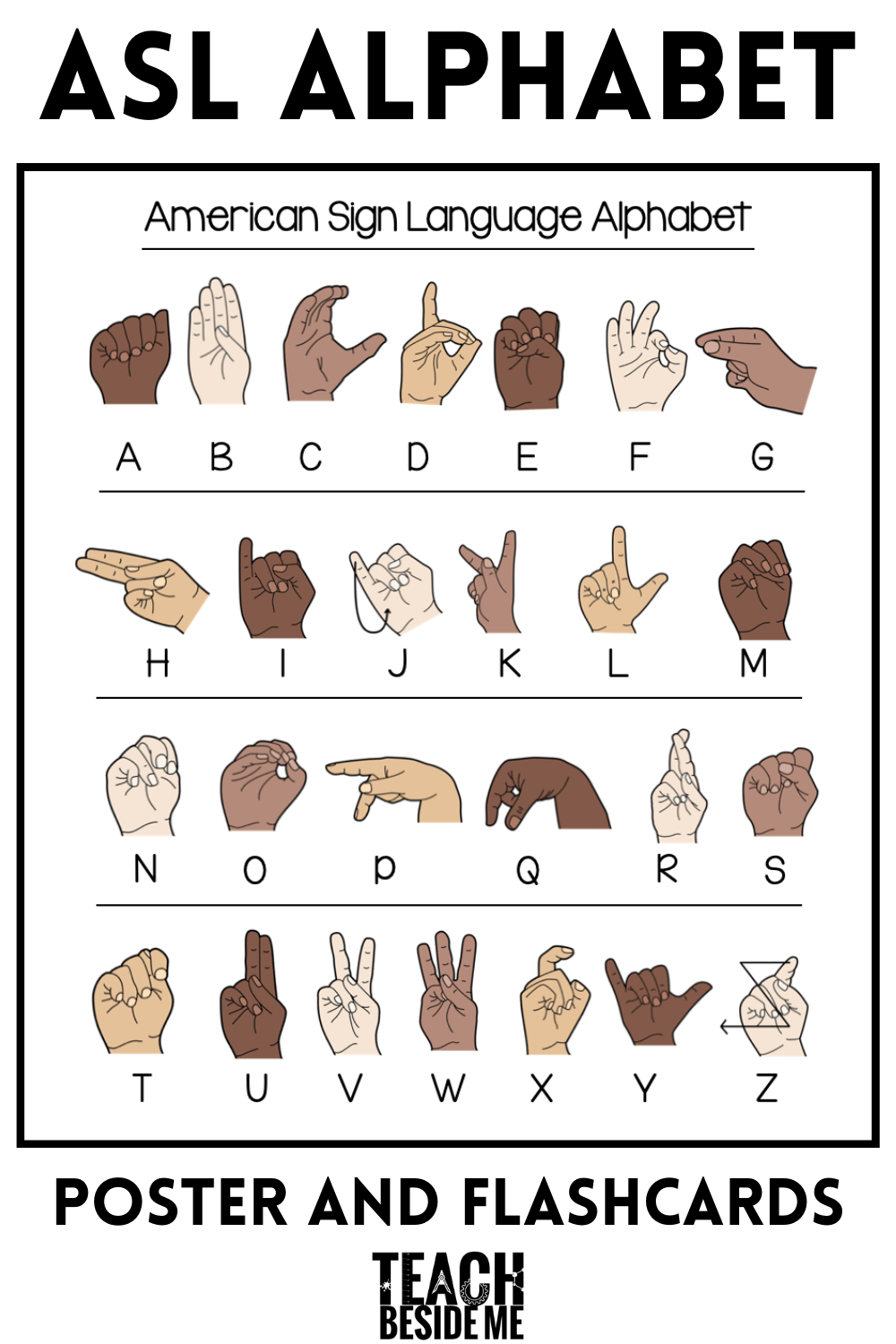 Free Printable Asl Alphabet