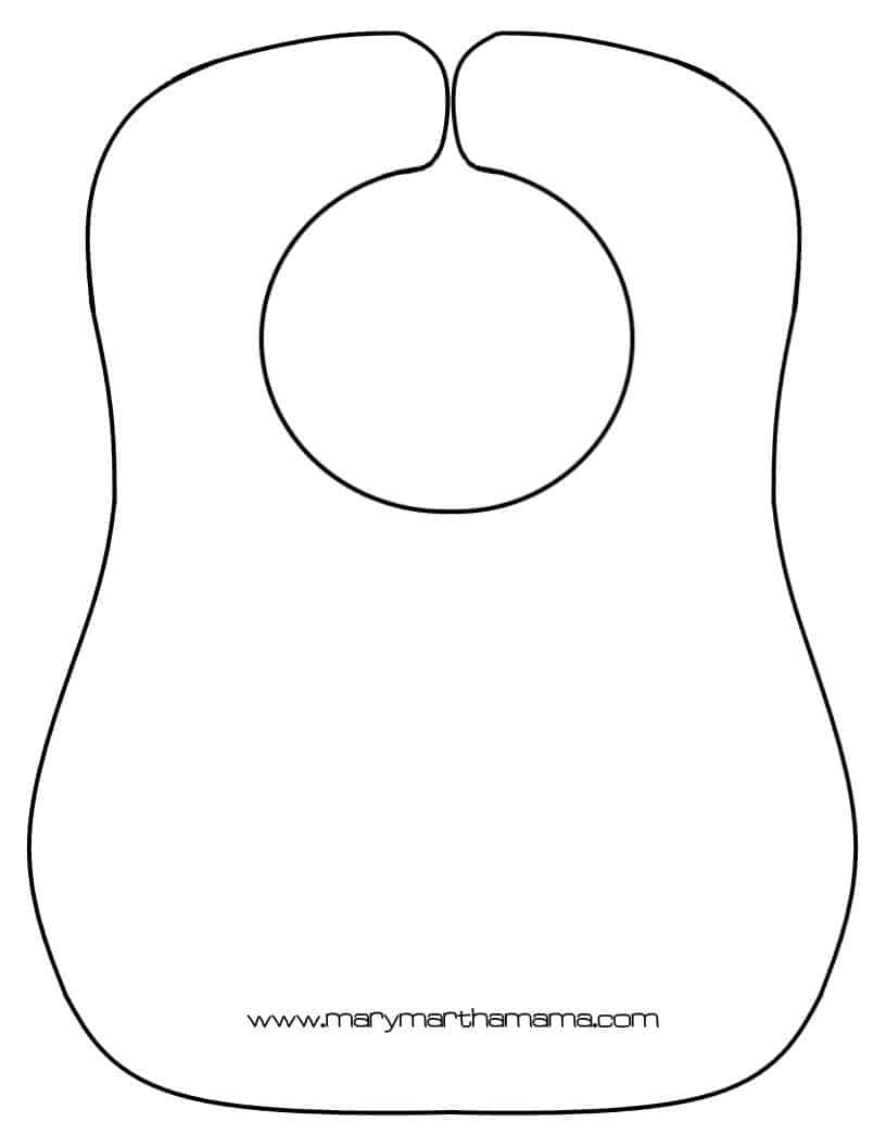 Free Printable Bib Template