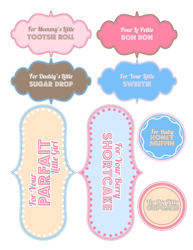 Free Printable Baby Shower Label Templates - Printable Template Hub