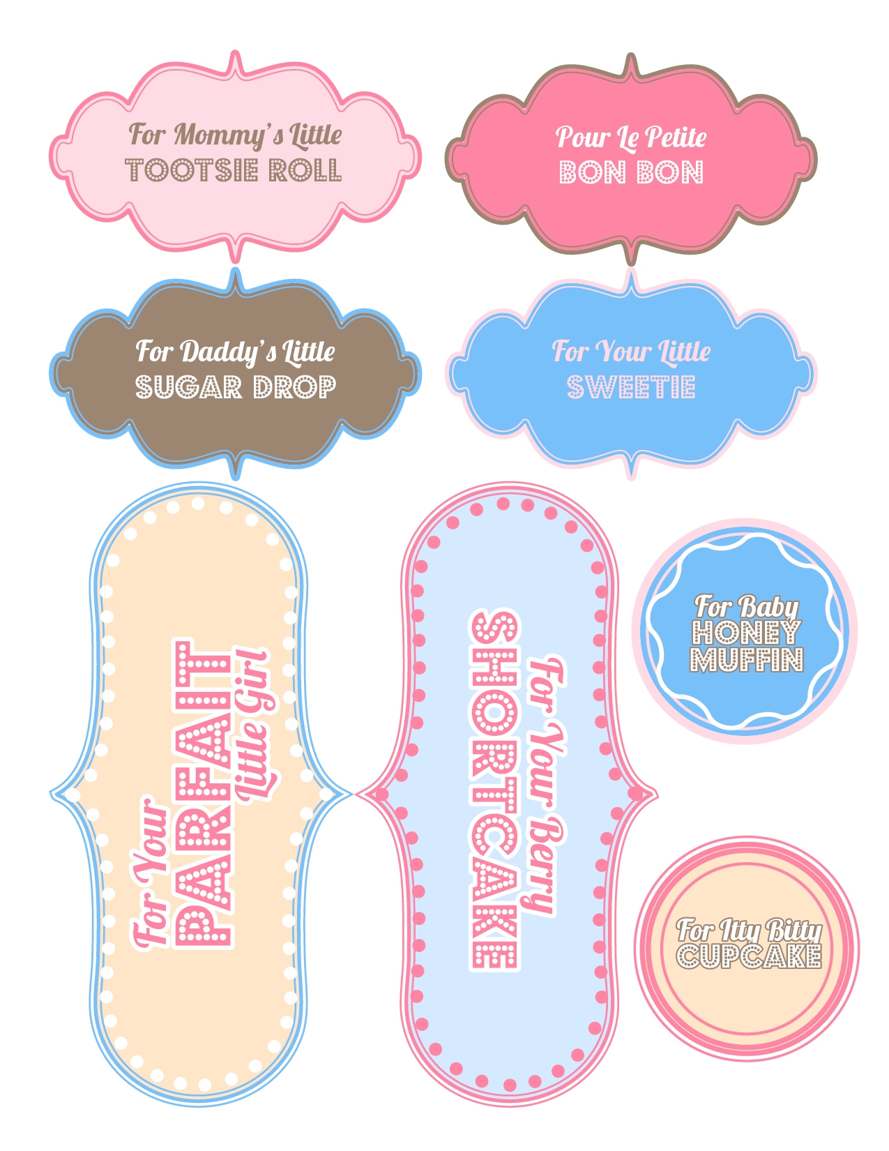 Free Printable Baby Shower Label Templates