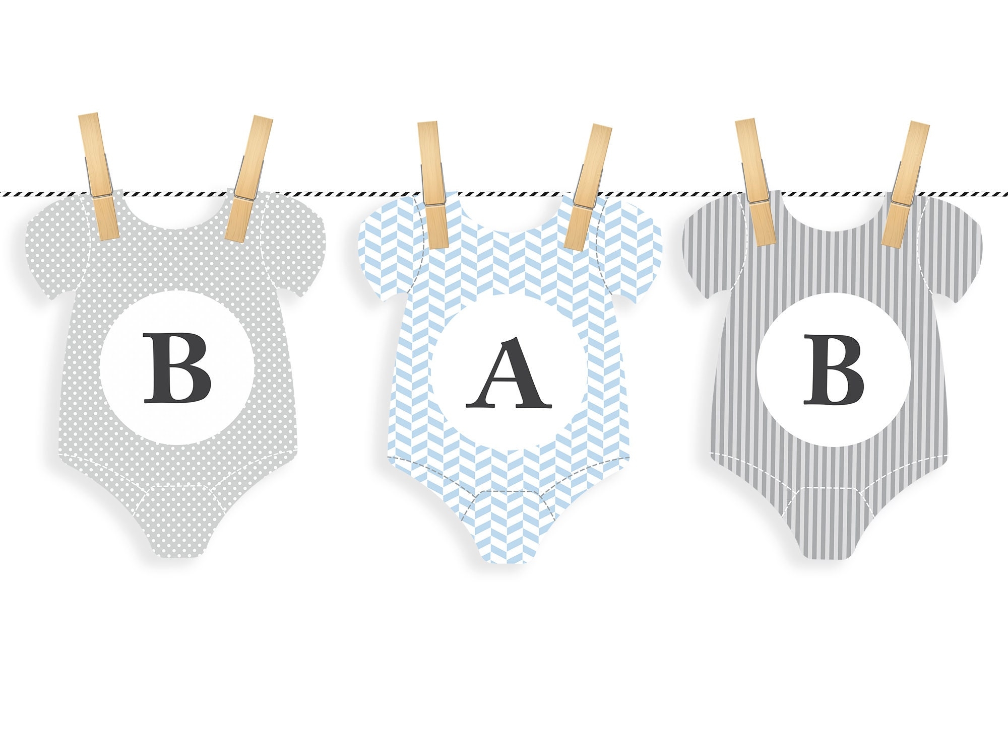 Baby Shower Online Bunting Printable