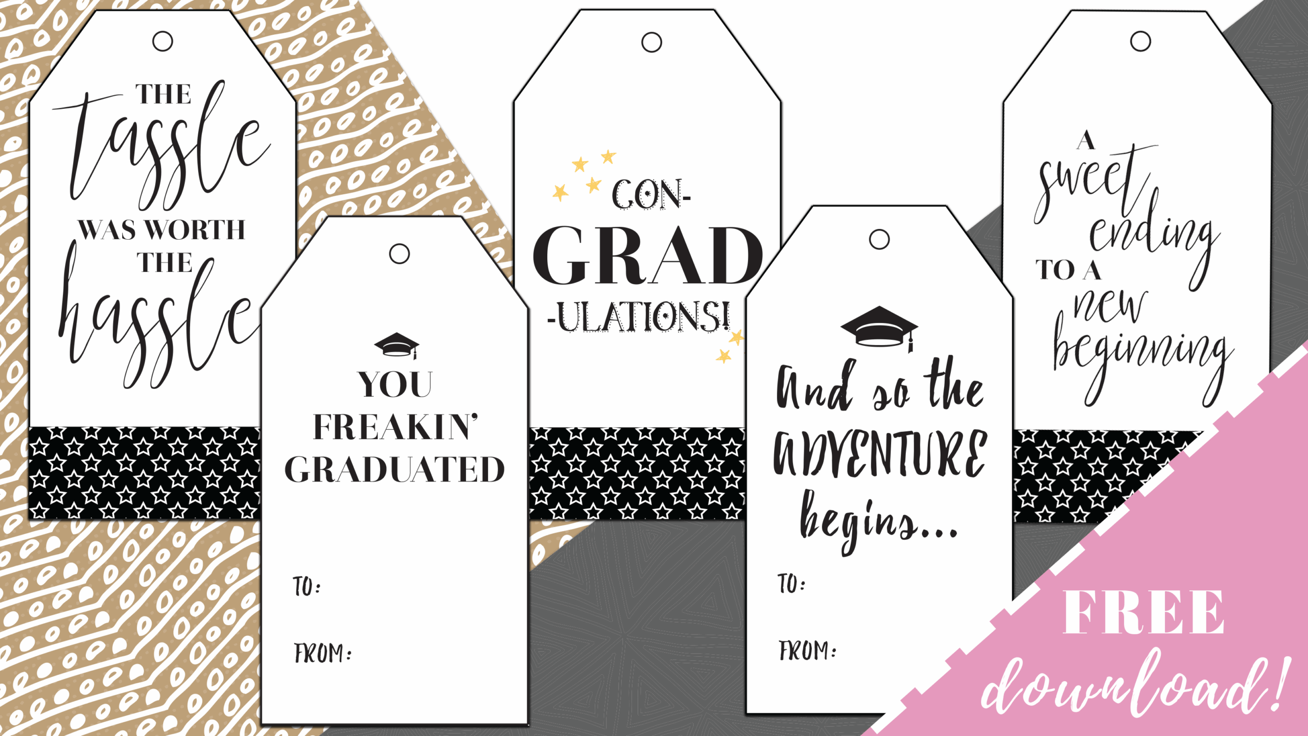 Template Free Printable Graduation Gift Tags