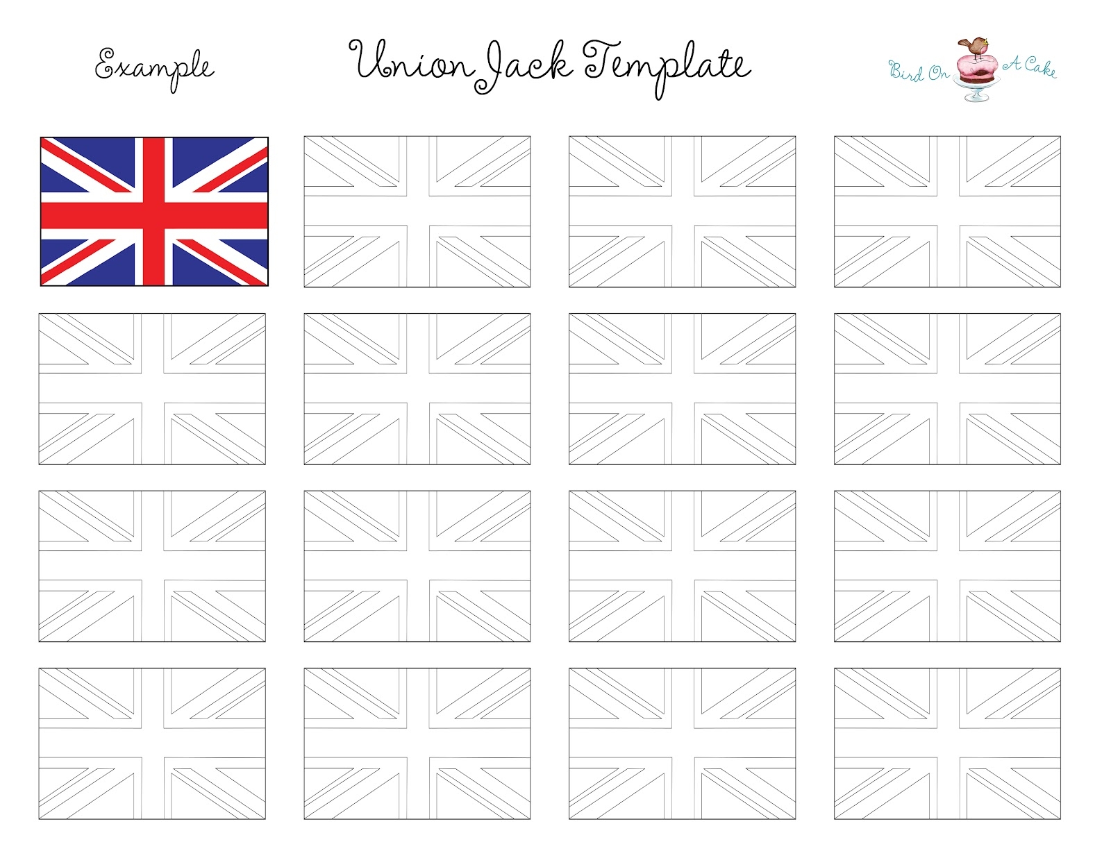 Free Printable Cupcake Flag Template