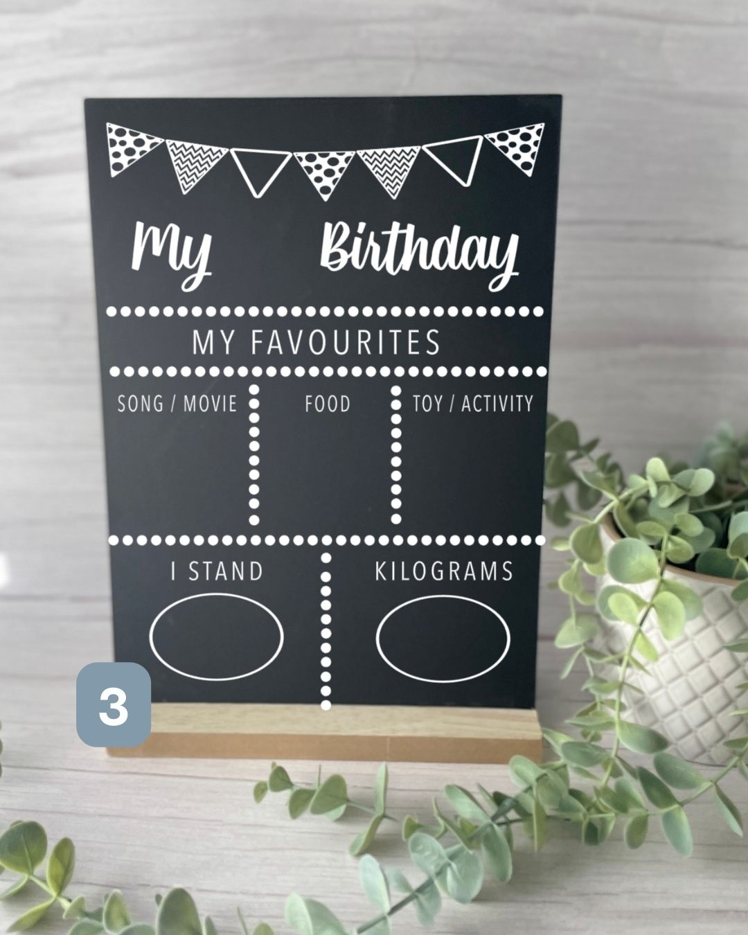 Birthday Chalkboard Simply Personalised