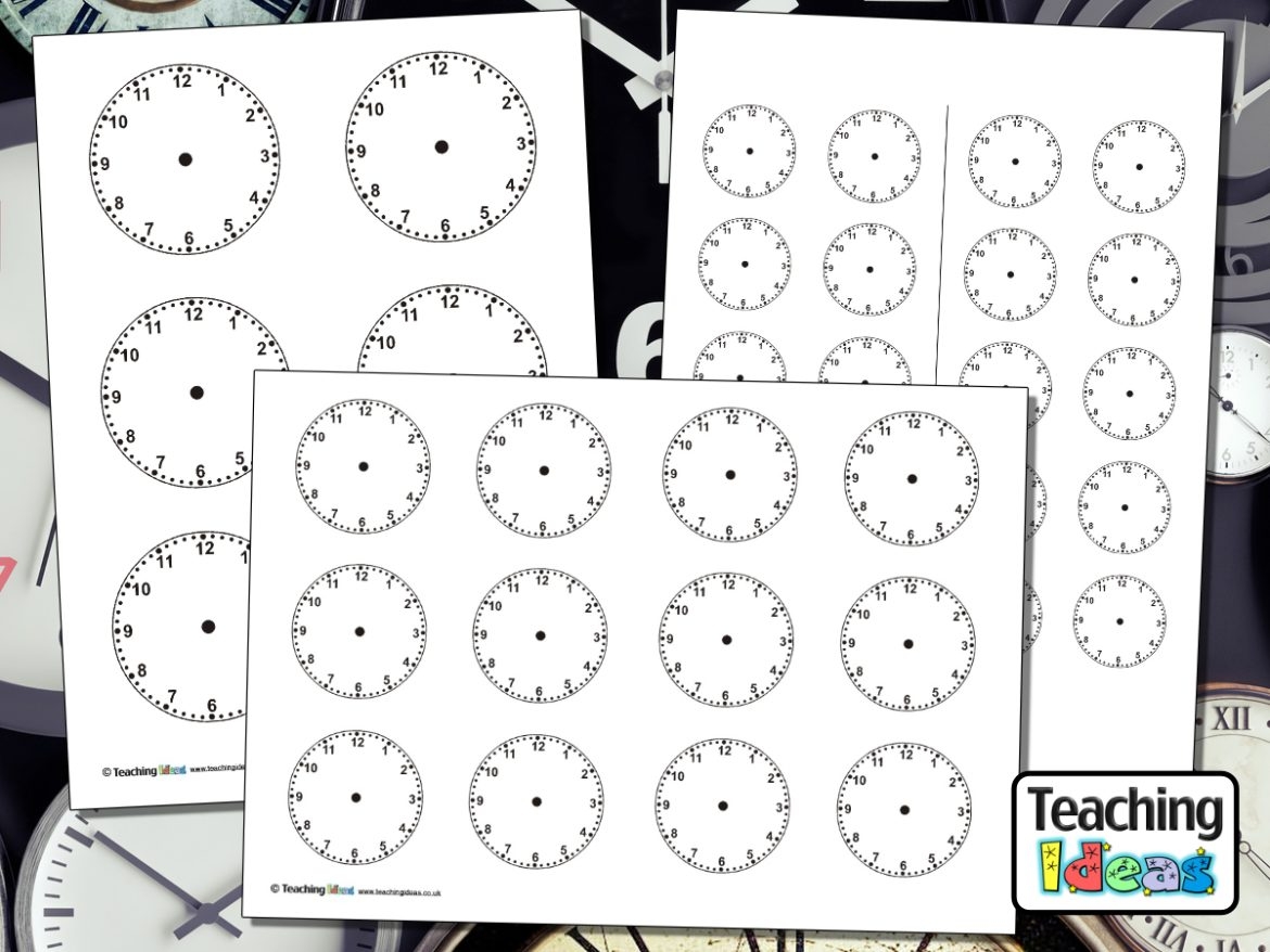 Blank Clock Template Printable