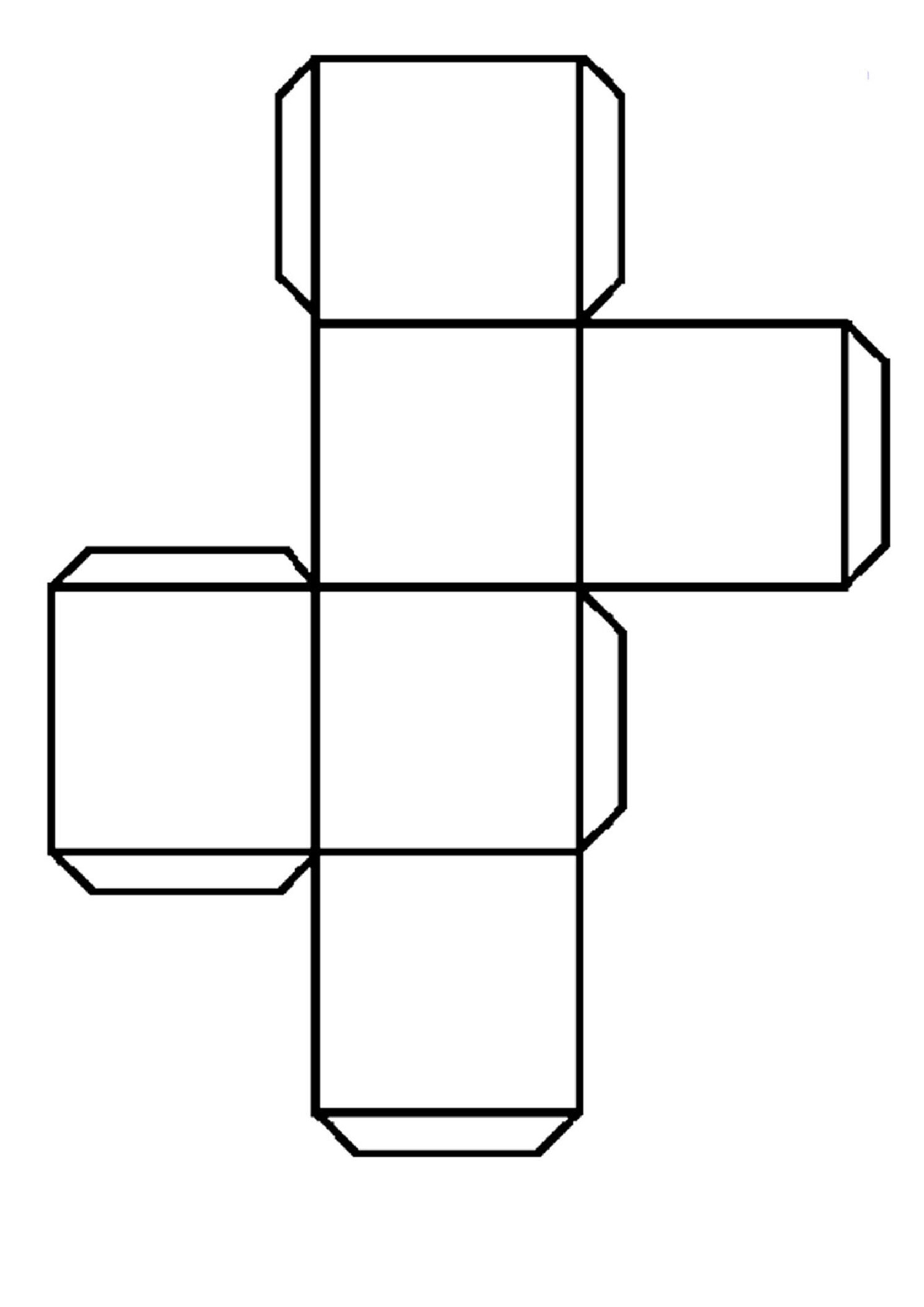 Printable Dice Template Blank