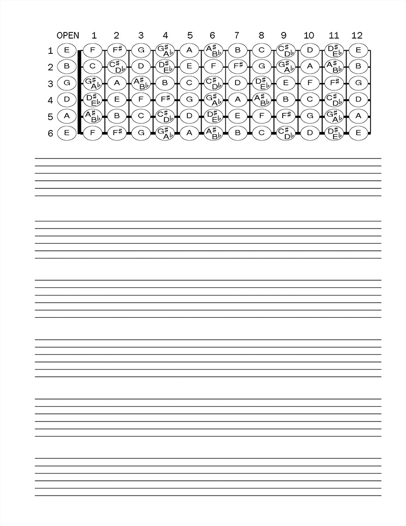 Free Printable Tabs Blank Pdf