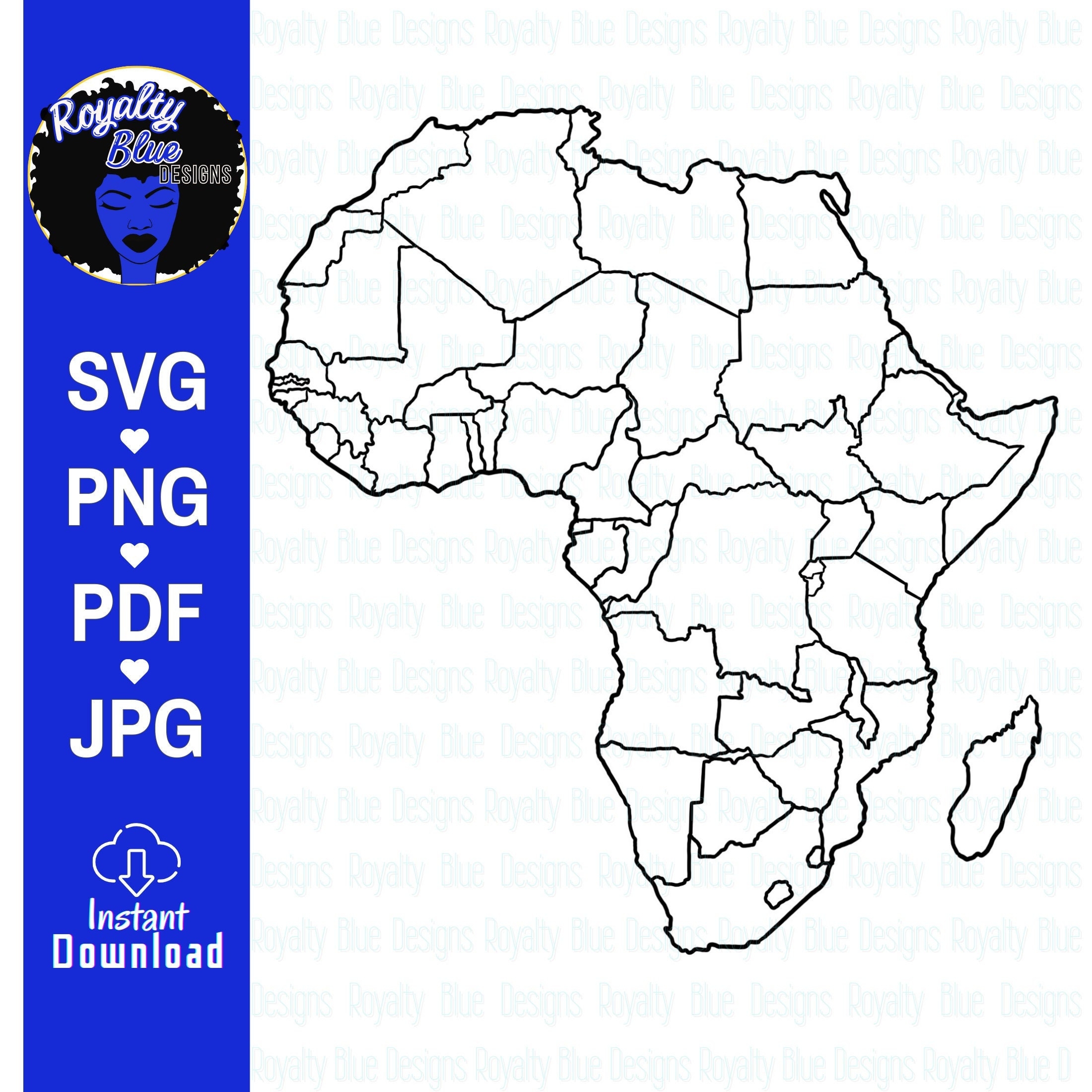Free Printable Map Of Africa Blank