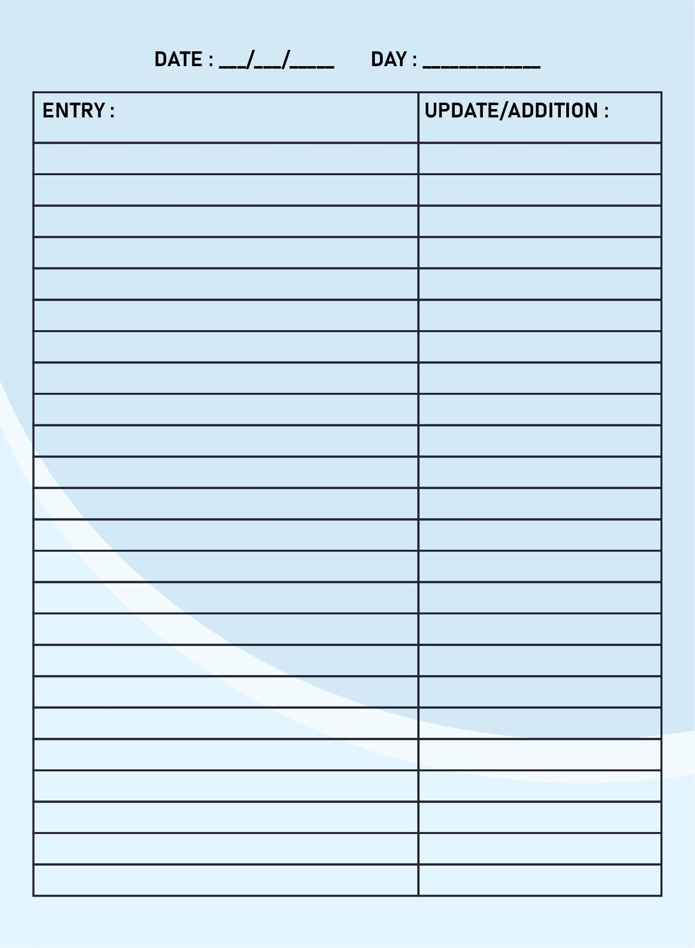 Free Printable Blank Order Forms