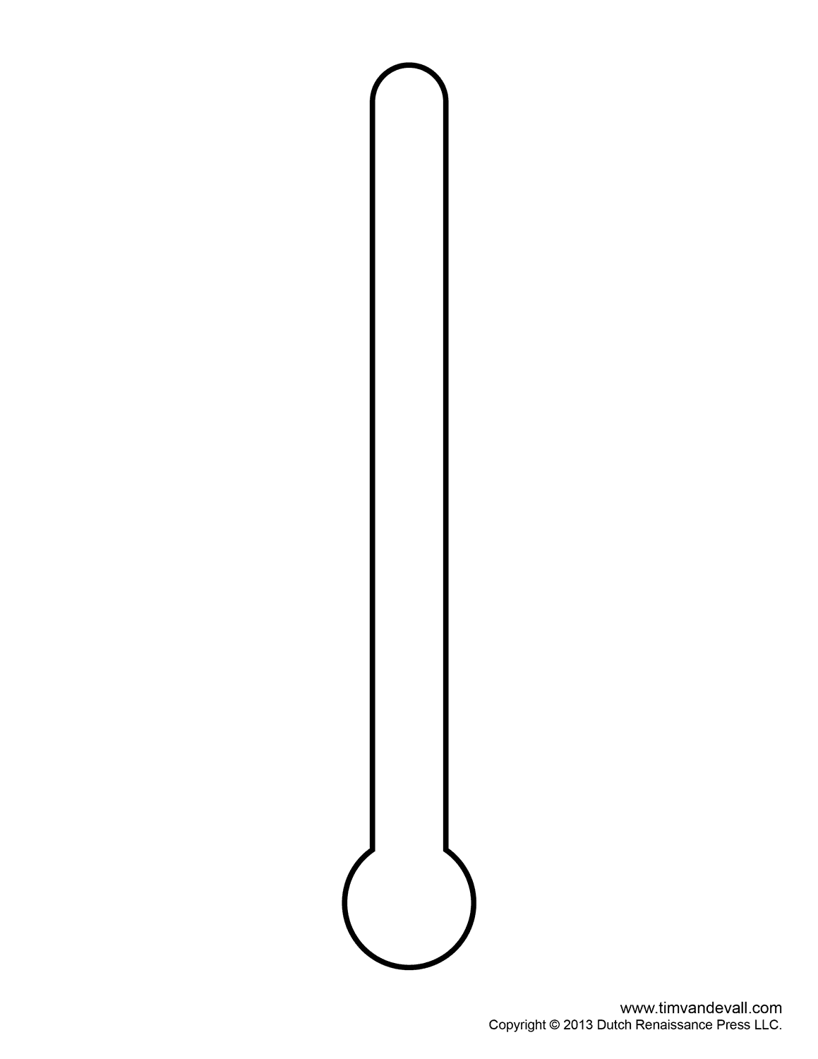 Free Printable Blank Thermometer Worksheet