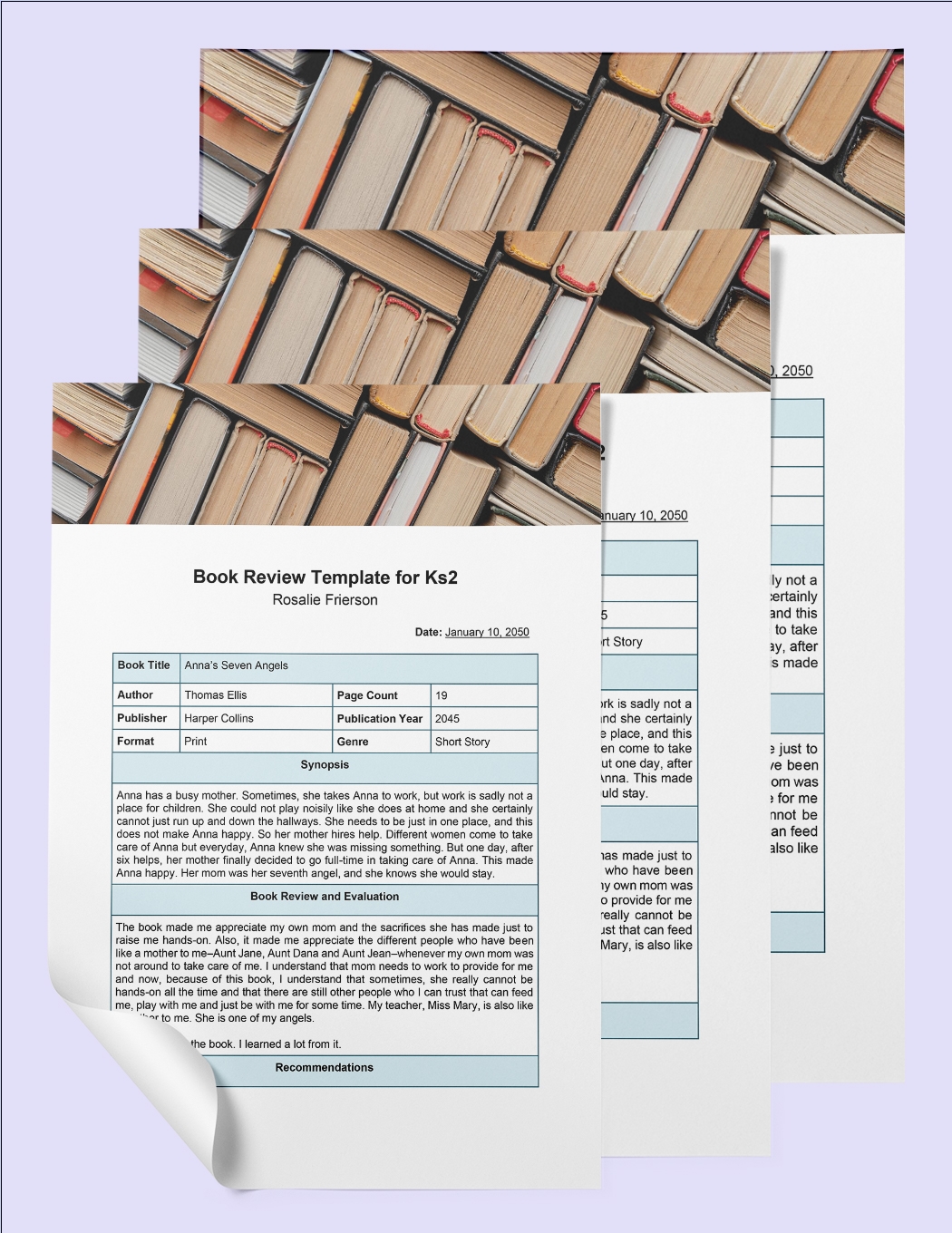 Book Review Template For Ks2 In Word Google Docs Download Template