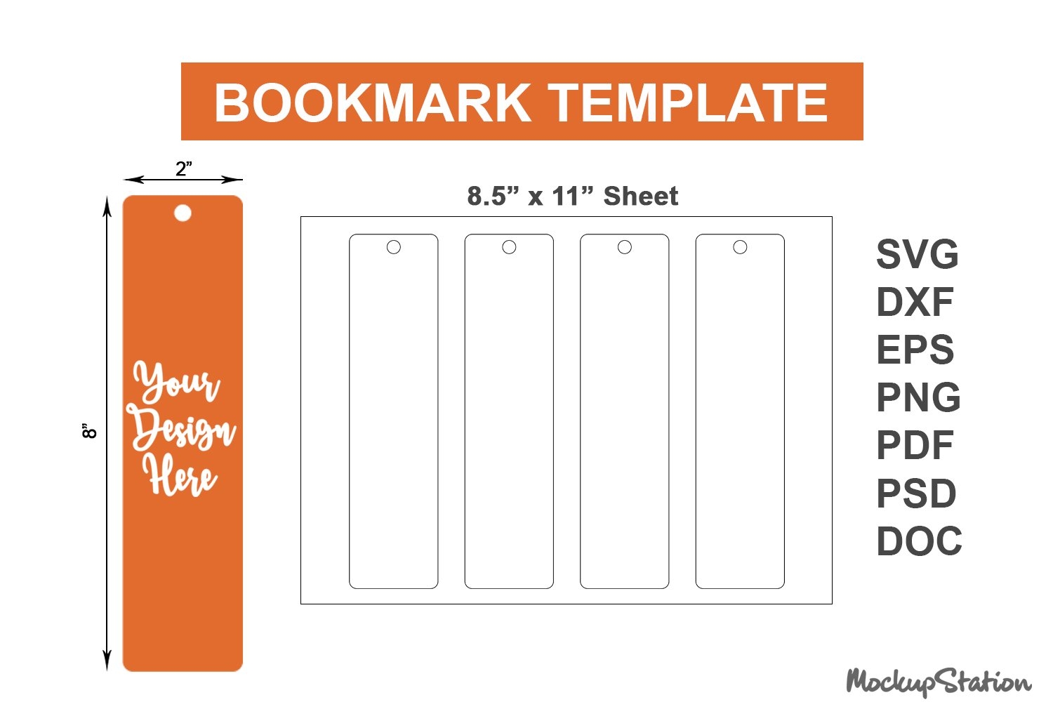 Bookmark Template SVG Bookmark Label Cut File 2767764 