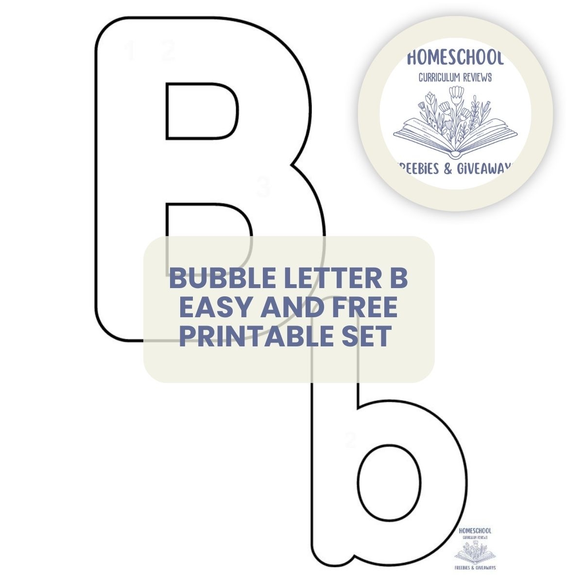Free Printable Letter B Template