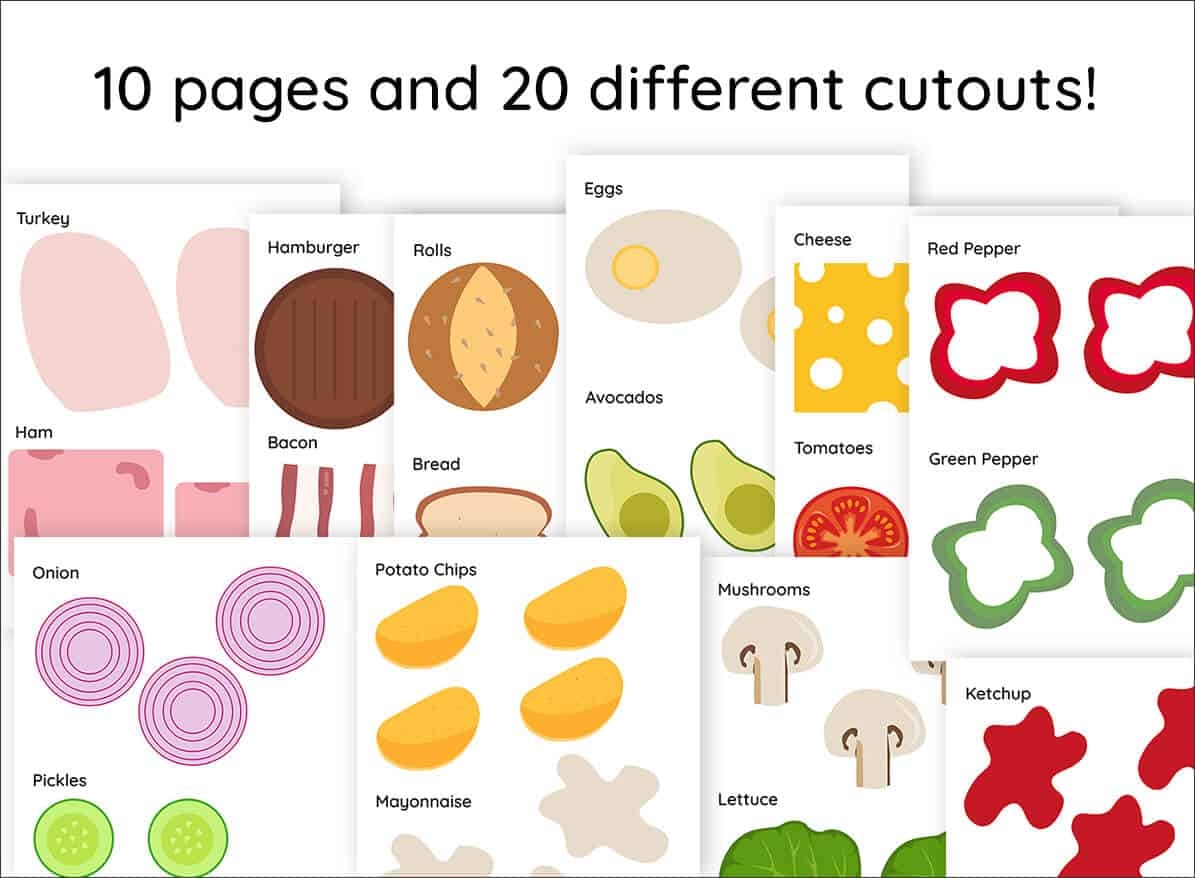 Free Printable Sandwich Template