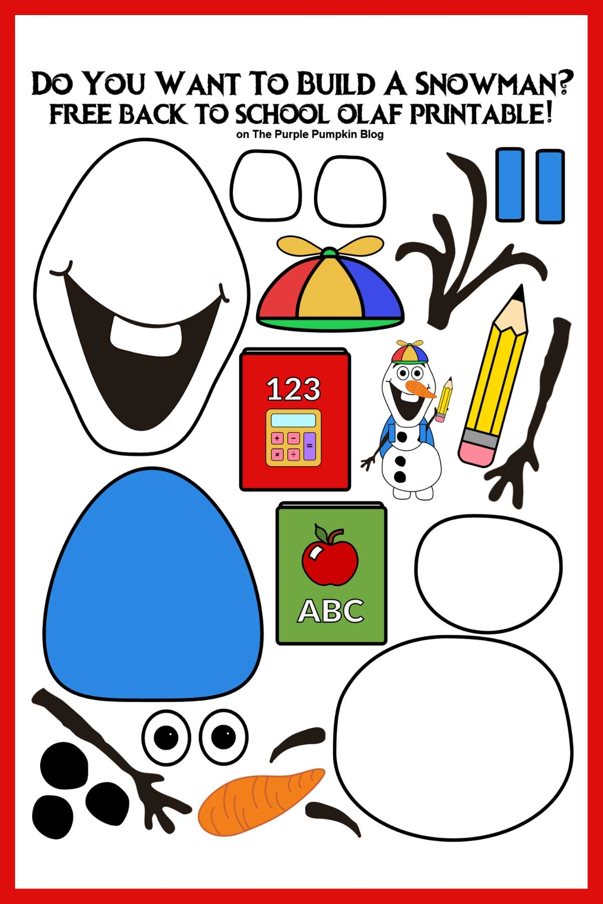 Build An Olaf The Purple Pumpkin Blog
