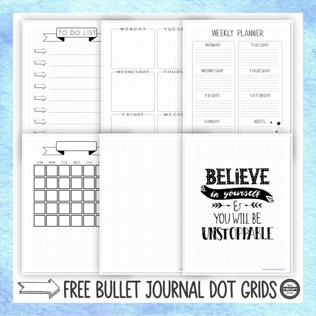 Bullet Journal Template Printable Free