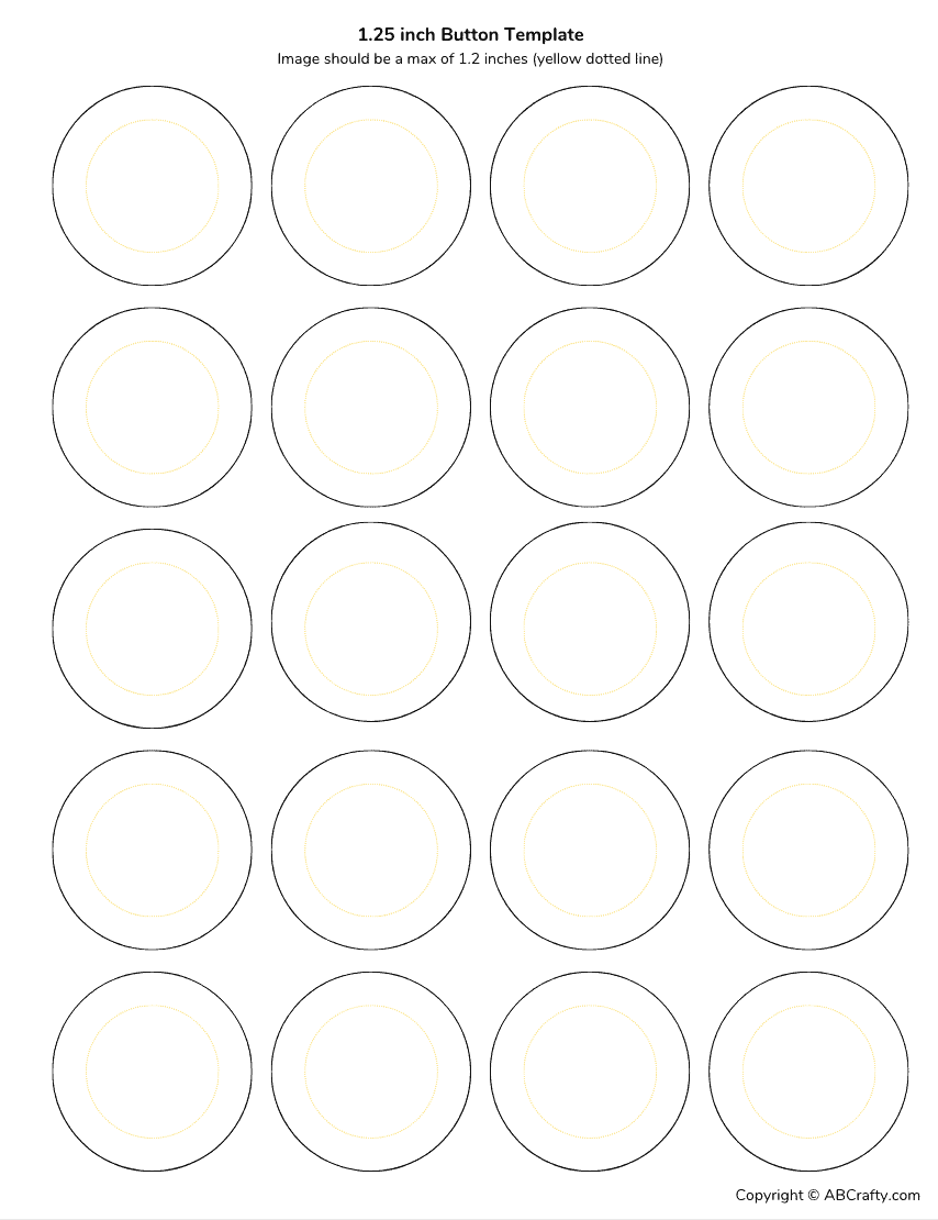 Free Printable Button Templates Pdf