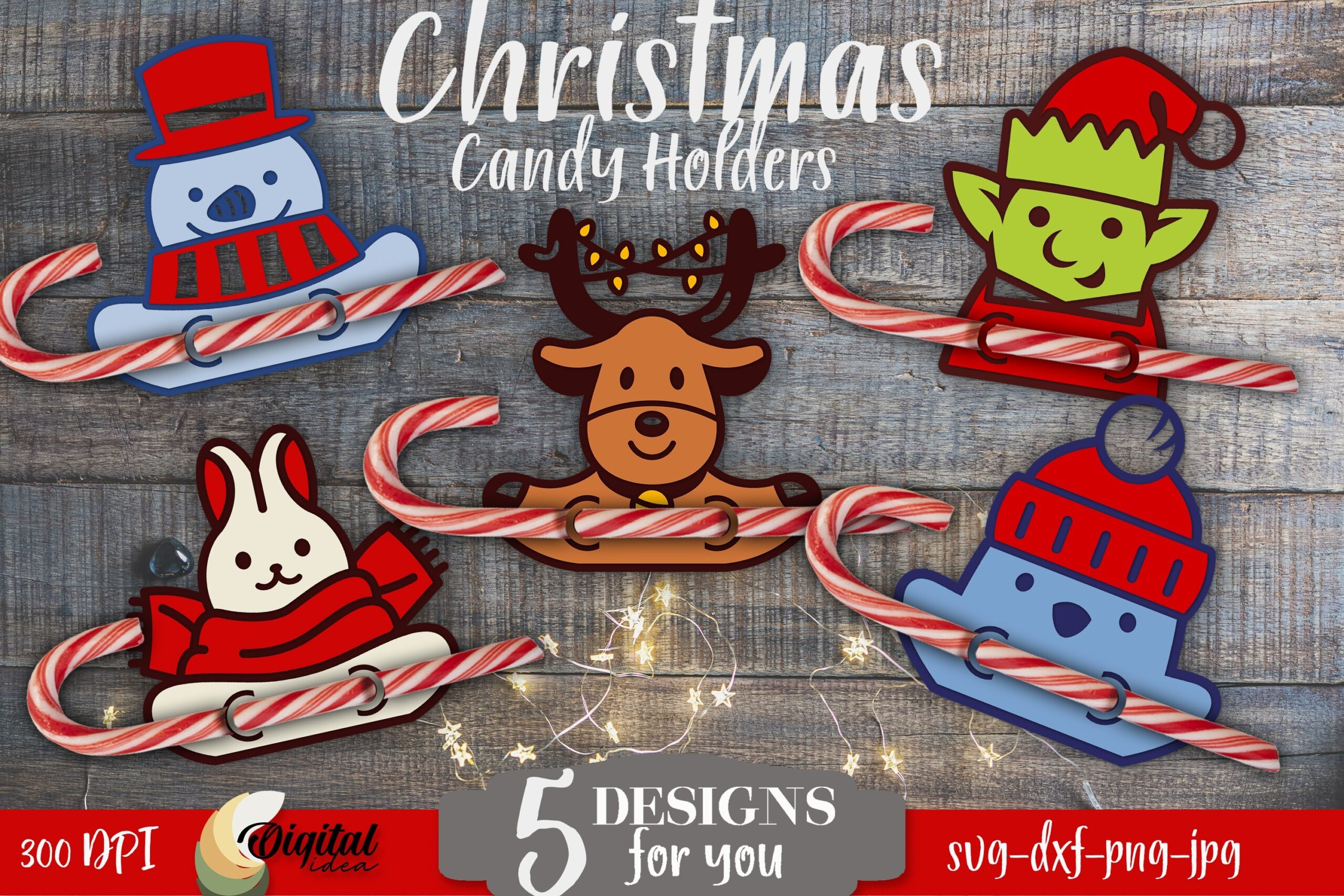 Candy Cane Holder Svg Design Bundles