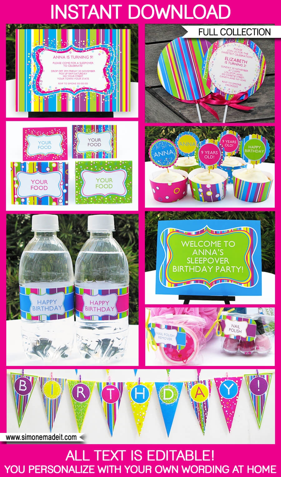 Candyland Party Printables Invitations U0026 Decorations